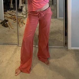Roxy wide leg linen pants Medium